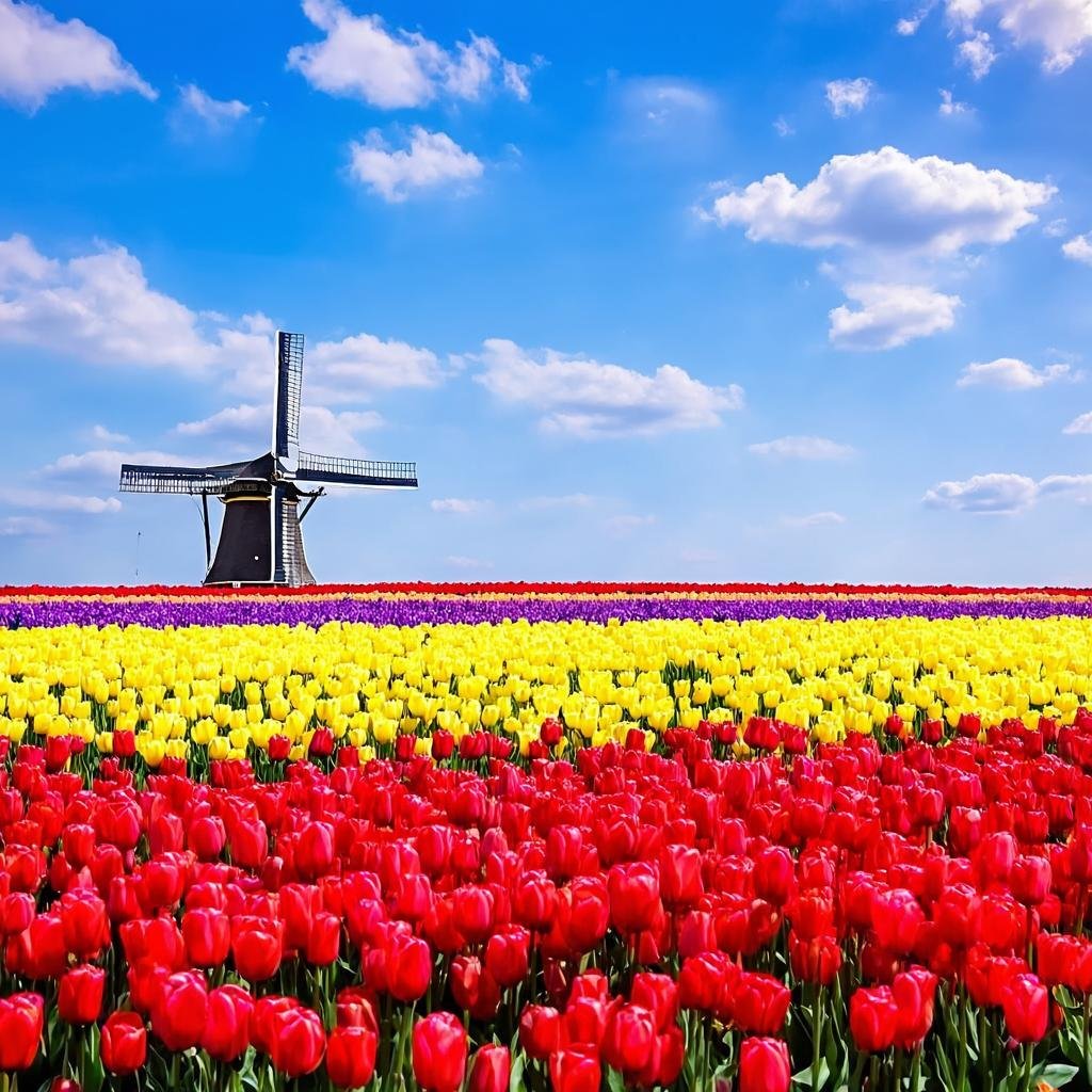 Keukenhof tulip gardens Netherlands