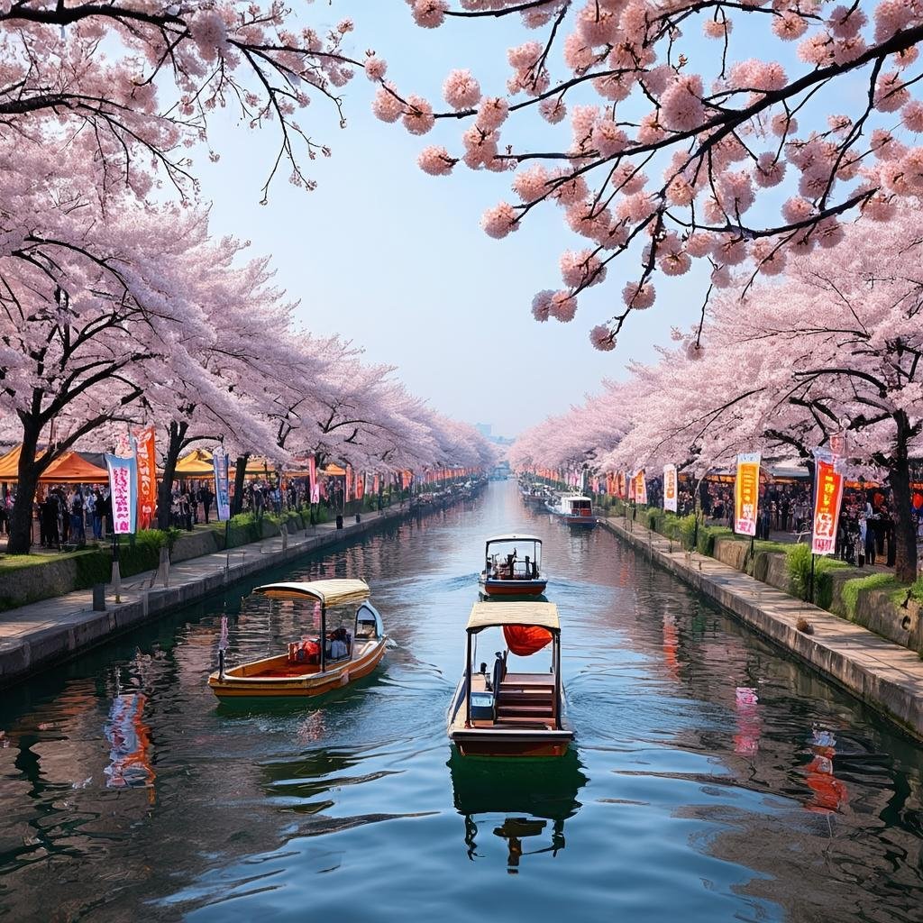 Jinhae Gunhangje cherry blossom festival in South Korea